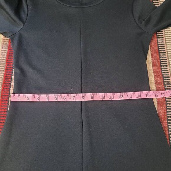 Sonnet James Black A Play Sheath Dress Sz S Knee Length Modest Career Minimalist - Picture 7 of 8